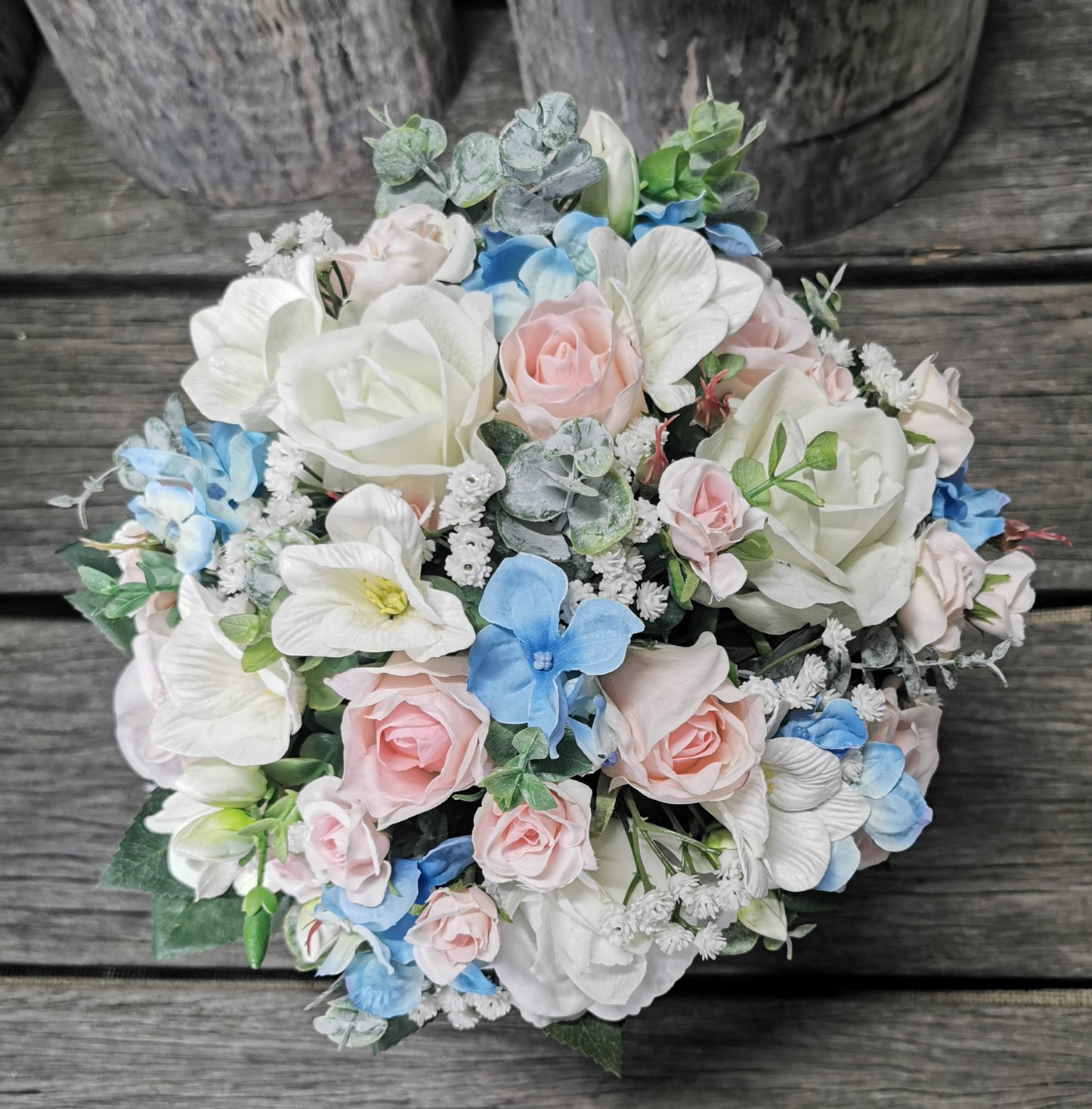 Pastel Bridal Bouquet- Real Touch Blooms