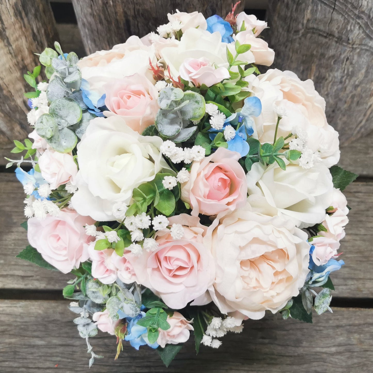 Pastel Bridal Bouquet- Real Touch Blooms